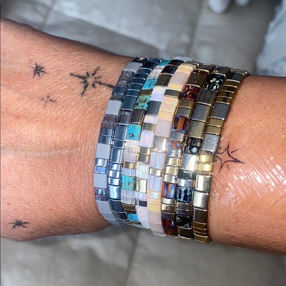 SKYLAR PAIGE Self Love Colorful Mosaic Bracelet Set